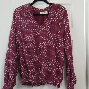 Porridge bird blouse anthropologie bird shirt